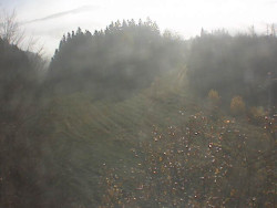 Kamera na svahu B, pohled od chaty