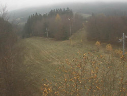 Kamera na svahu B, pohled od chaty