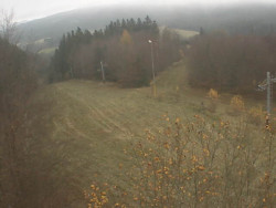 Kamera na svahu B, pohled od chaty