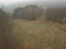 Kamera na svahu B, pohled od chaty