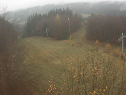 Kamera na svahu B, pohled od chaty