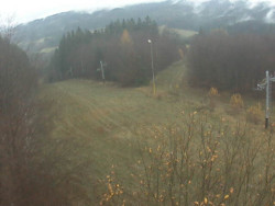 Kamera na svahu B, pohled od chaty