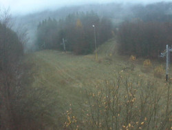 Kamera na svahu B, pohled od chaty