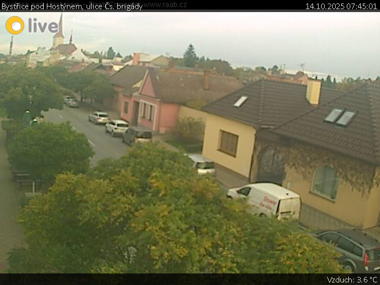 Město Bystřice pod Hostýnem - Bystřice pod Hostýnem, ulice Čs. brigády - 14.10.2025 v 07:45 Město Bystřice pod Hostýnem - Bystřice pod Hostýnem, ulice Čs. brigády - 14.10.2025 v 07:45