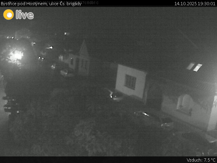 Město Bystřice pod Hostýnem - Bystřice pod Hostýnem, ulice Čs. brigády - 14.10.2025 v 19:30 Město Bystřice pod Hostýnem - Bystřice pod Hostýnem, ulice Čs. brigády - 14.10.2025 v 19:30