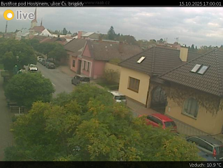 Město Bystřice pod Hostýnem - Bystřice pod Hostýnem, ulice Čs. brigády - 15.10.2025 v 17:00 Město Bystřice pod Hostýnem - Bystřice pod Hostýnem, ulice Čs. brigády - 15.10.2025 v 17:00