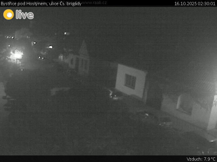 Město Bystřice pod Hostýnem - Bystřice pod Hostýnem, ulice Čs. brigády - 16.10.2025 v 02:30 Město Bystřice pod Hostýnem - Bystřice pod Hostýnem, ulice Čs. brigády - 16.10.2025 v 02:30
