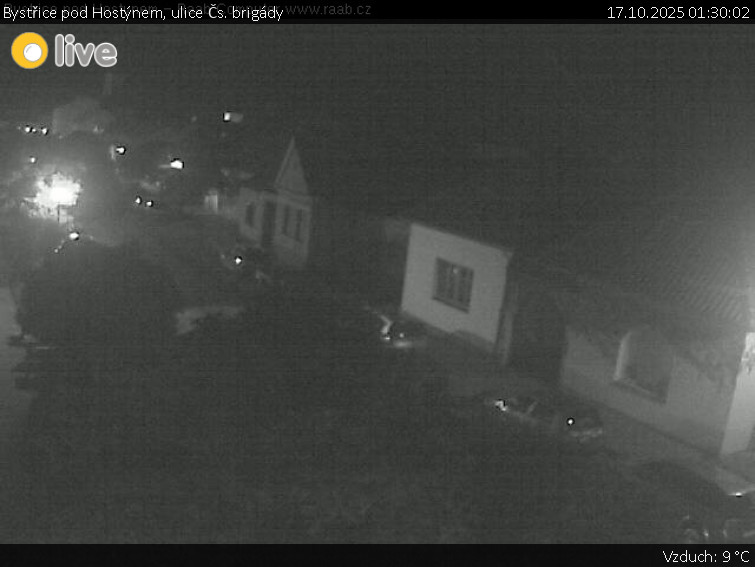 Město Bystřice pod Hostýnem - Bystřice pod Hostýnem, ulice Čs. brigády - 17.10.2025 v 01:30 Město Bystřice pod Hostýnem - Bystřice pod Hostýnem, ulice Čs. brigády - 17.10.2025 v 01:30