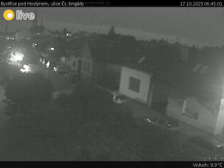 Město Bystřice pod Hostýnem - Bystřice pod Hostýnem, ulice Čs. brigády - 17.10.2025 v 06:45 Město Bystřice pod Hostýnem - Bystřice pod Hostýnem, ulice Čs. brigády - 17.10.2025 v 06:45
