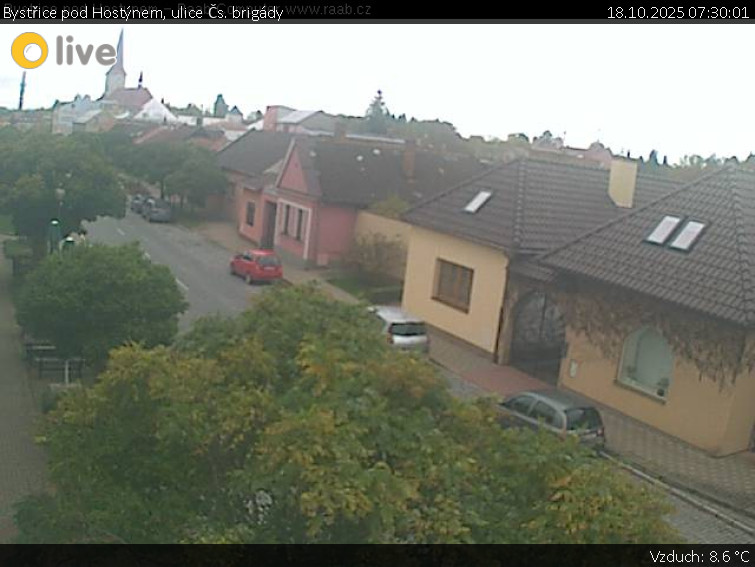Město Bystřice pod Hostýnem - Bystřice pod Hostýnem, ulice Čs. brigády - 18.10.2025 v 07:30 Město Bystřice pod Hostýnem - Bystřice pod Hostýnem, ulice Čs. brigády - 18.10.2025 v 07:30