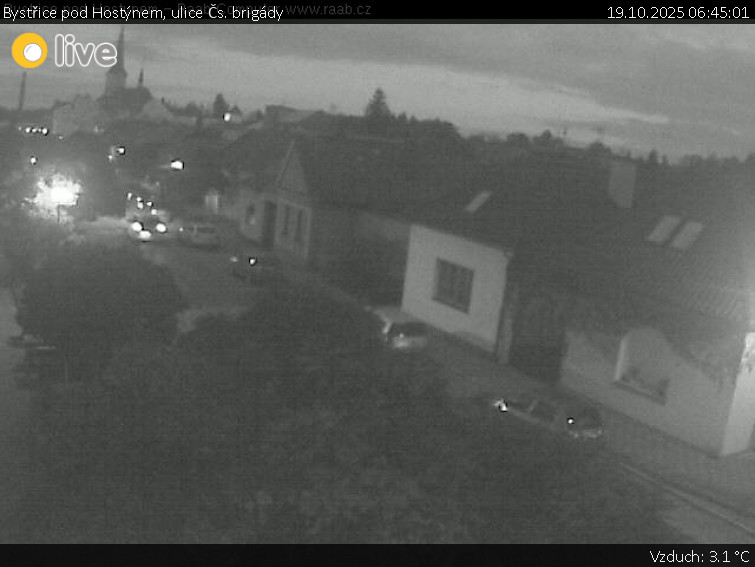 Město Bystřice pod Hostýnem - Bystřice pod Hostýnem, ulice Čs. brigády - 19.10.2025 v 06:45 Město Bystřice pod Hostýnem - Bystřice pod Hostýnem, ulice Čs. brigády - 19.10.2025 v 06:45