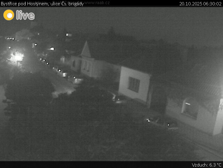 Město Bystřice pod Hostýnem - Bystřice pod Hostýnem, ulice Čs. brigády - 20.10.2025 v 06:30 Město Bystřice pod Hostýnem - Bystřice pod Hostýnem, ulice Čs. brigády - 20.10.2025 v 06:30