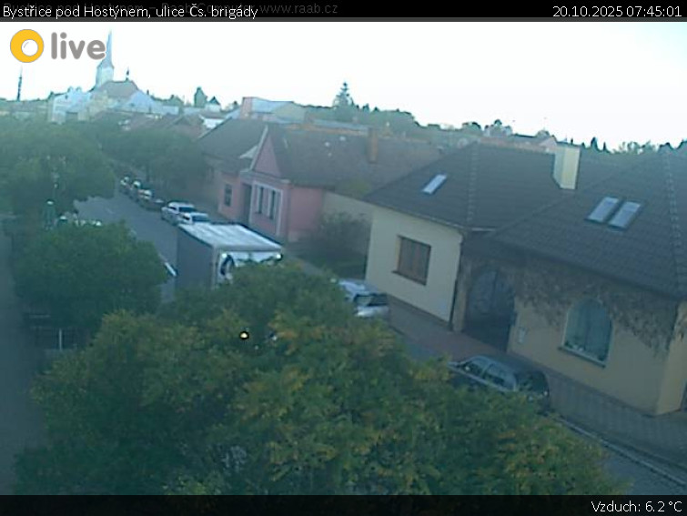 Město Bystřice pod Hostýnem - Bystřice pod Hostýnem, ulice Čs. brigády - 20.10.2025 v 07:45 Město Bystřice pod Hostýnem - Bystřice pod Hostýnem, ulice Čs. brigády - 20.10.2025 v 07:45