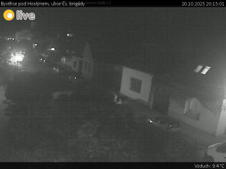 Město Bystřice pod Hostýnem - Bystřice pod Hostýnem, ulice Čs. brigády - 20.10.2025 v 20:15 Město Bystřice pod Hostýnem - Bystřice pod Hostýnem, ulice Čs. brigády - 20.10.2025 v 20:15