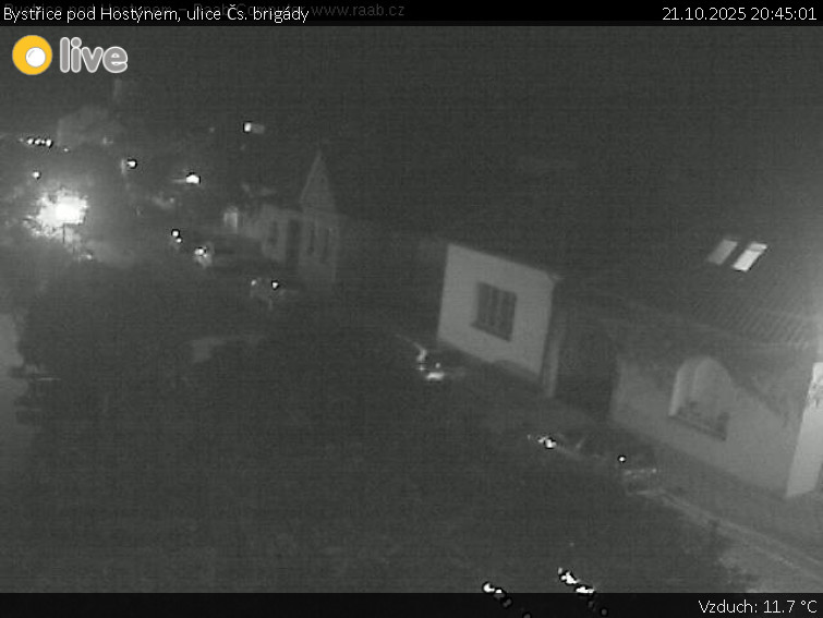Město Bystřice pod Hostýnem - Bystřice pod Hostýnem, ulice Čs. brigády - 21.10.2025 v 20:45 Město Bystřice pod Hostýnem - Bystřice pod Hostýnem, ulice Čs. brigády - 21.10.2025 v 20:45