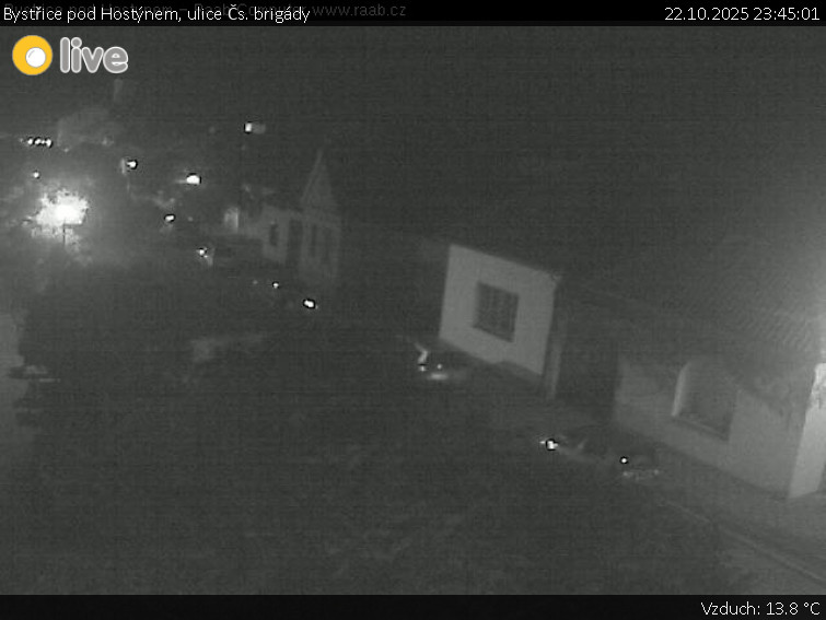 Město Bystřice pod Hostýnem - Bystřice pod Hostýnem, ulice Čs. brigády - 22.10.2025 v 23:45 Město Bystřice pod Hostýnem - Bystřice pod Hostýnem, ulice Čs. brigády - 22.10.2025 v 23:45