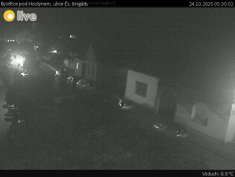 Město Bystřice pod Hostýnem - Bystřice pod Hostýnem, ulice Čs. brigády - 24.10.2025 v 05:30 Město Bystřice pod Hostýnem - Bystřice pod Hostýnem, ulice Čs. brigády - 24.10.2025 v 05:30