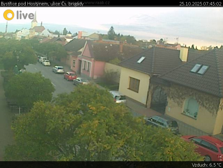 Město Bystřice pod Hostýnem - Bystřice pod Hostýnem, ulice Čs. brigády - 25.10.2025 v 07:45 Město Bystřice pod Hostýnem - Bystřice pod Hostýnem, ulice Čs. brigády - 25.10.2025 v 07:45