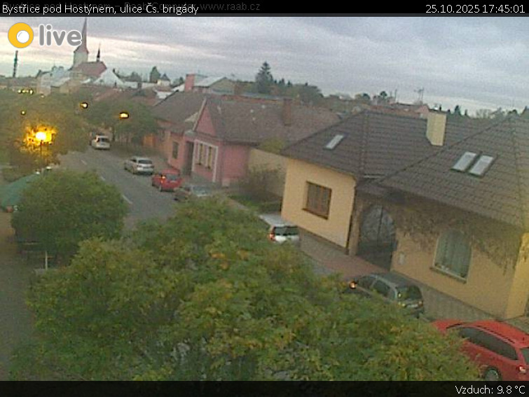 Město Bystřice pod Hostýnem - Bystřice pod Hostýnem, ulice Čs. brigády - 25.10.2025 v 17:45 Město Bystřice pod Hostýnem - Bystřice pod Hostýnem, ulice Čs. brigády - 25.10.2025 v 17:45