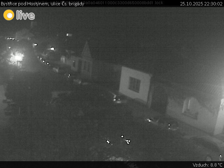 Město Bystřice pod Hostýnem - Bystřice pod Hostýnem, ulice Čs. brigády - 25.10.2025 v 22:30 Město Bystřice pod Hostýnem - Bystřice pod Hostýnem, ulice Čs. brigády - 25.10.2025 v 22:30