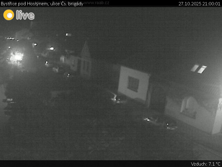 Město Bystřice pod Hostýnem - Bystřice pod Hostýnem, ulice Čs. brigády - 27.10.2025 v 21:00 Město Bystřice pod Hostýnem - Bystřice pod Hostýnem, ulice Čs. brigády - 27.10.2025 v 21:00