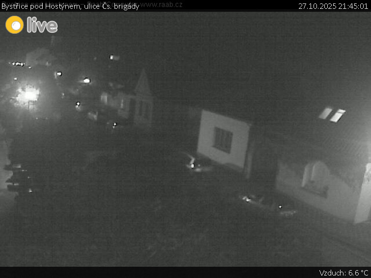Město Bystřice pod Hostýnem - Bystřice pod Hostýnem, ulice Čs. brigády - 27.10.2025 v 21:45 Město Bystřice pod Hostýnem - Bystřice pod Hostýnem, ulice Čs. brigády - 27.10.2025 v 21:45