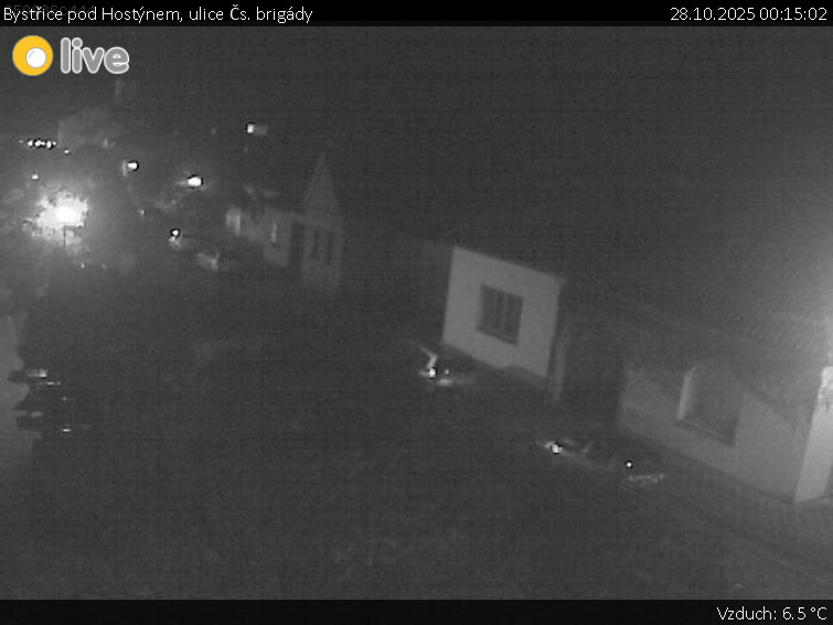 Město Bystřice pod Hostýnem - Bystřice pod Hostýnem, ulice Čs. brigády - 28.10.2025 v 00:15 Město Bystřice pod Hostýnem - Bystřice pod Hostýnem, ulice Čs. brigády - 28.10.2025 v 00:15
