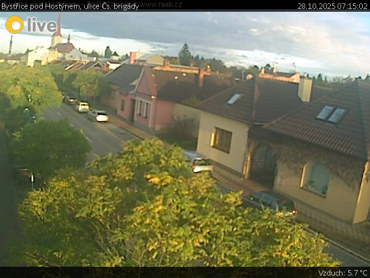 Město Bystřice pod Hostýnem - Bystřice pod Hostýnem, ulice Čs. brigády - 28.10.2025 v 07:15 Město Bystřice pod Hostýnem - Bystřice pod Hostýnem, ulice Čs. brigády - 28.10.2025 v 07:15