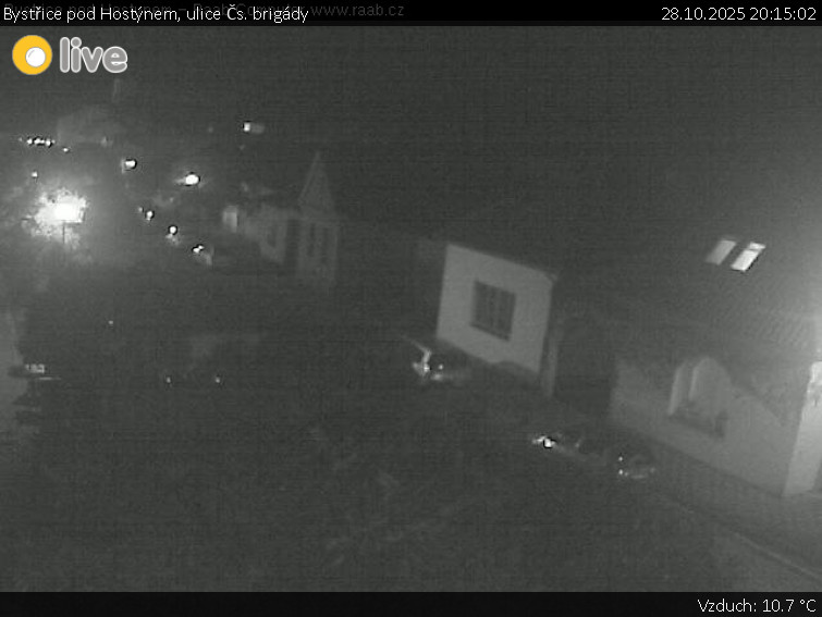 Město Bystřice pod Hostýnem - Bystřice pod Hostýnem, ulice Čs. brigády - 28.10.2025 v 20:15 Město Bystřice pod Hostýnem - Bystřice pod Hostýnem, ulice Čs. brigády - 28.10.2025 v 20:15