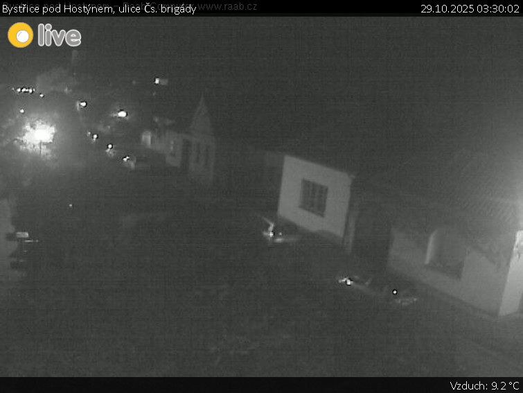 Město Bystřice pod Hostýnem - Bystřice pod Hostýnem, ulice Čs. brigády - 29.10.2025 v 03:30 Město Bystřice pod Hostýnem - Bystřice pod Hostýnem, ulice Čs. brigády - 29.10.2025 v 03:30