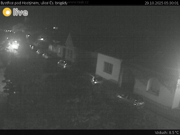 Město Bystřice pod Hostýnem - Bystřice pod Hostýnem, ulice Čs. brigády - 29.10.2025 v 05:30 Město Bystřice pod Hostýnem - Bystřice pod Hostýnem, ulice Čs. brigády - 29.10.2025 v 05:30