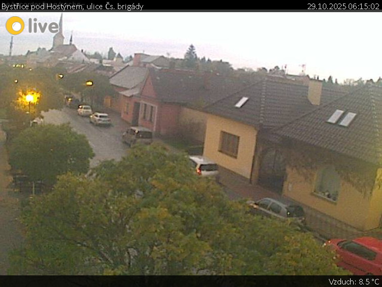 Město Bystřice pod Hostýnem - Bystřice pod Hostýnem, ulice Čs. brigády - 29.10.2025 v 06:15 Město Bystřice pod Hostýnem - Bystřice pod Hostýnem, ulice Čs. brigády - 29.10.2025 v 06:15