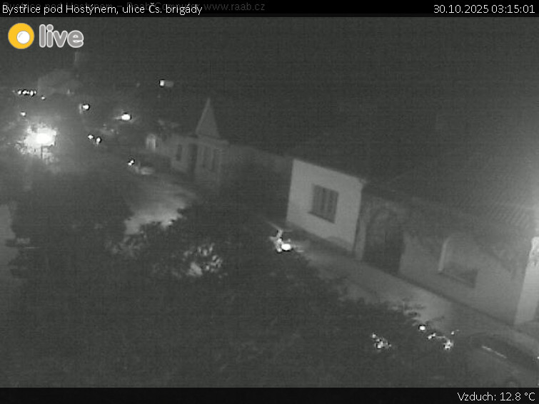 Město Bystřice pod Hostýnem - Bystřice pod Hostýnem, ulice Čs. brigády - 30.10.2025 v 03:15 Město Bystřice pod Hostýnem - Bystřice pod Hostýnem, ulice Čs. brigády - 30.10.2025 v 03:15