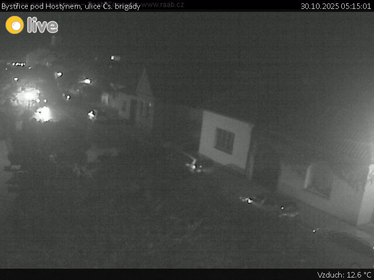 Město Bystřice pod Hostýnem - Bystřice pod Hostýnem, ulice Čs. brigády - 30.10.2025 v 05:15 Město Bystřice pod Hostýnem - Bystřice pod Hostýnem, ulice Čs. brigády - 30.10.2025 v 05:15