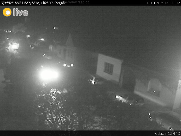 Město Bystřice pod Hostýnem - Bystřice pod Hostýnem, ulice Čs. brigády - 30.10.2025 v 05:30 Město Bystřice pod Hostýnem - Bystřice pod Hostýnem, ulice Čs. brigády - 30.10.2025 v 05:30