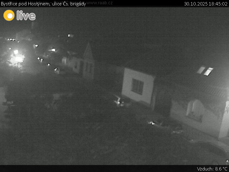 Město Bystřice pod Hostýnem - Bystřice pod Hostýnem, ulice Čs. brigády - 30.10.2025 v 18:45 Město Bystřice pod Hostýnem - Bystřice pod Hostýnem, ulice Čs. brigády - 30.10.2025 v 18:45
