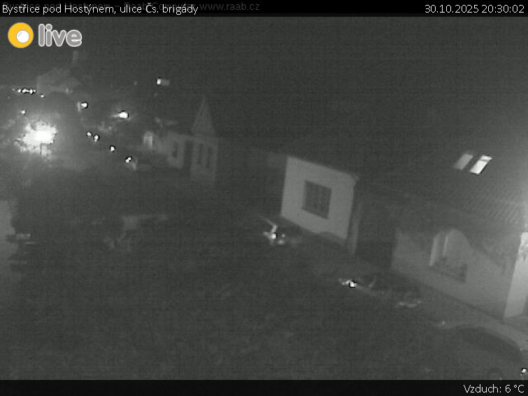 Město Bystřice pod Hostýnem - Bystřice pod Hostýnem, ulice Čs. brigády - 30.10.2025 v 20:30 Město Bystřice pod Hostýnem - Bystřice pod Hostýnem, ulice Čs. brigády - 30.10.2025 v 20:30