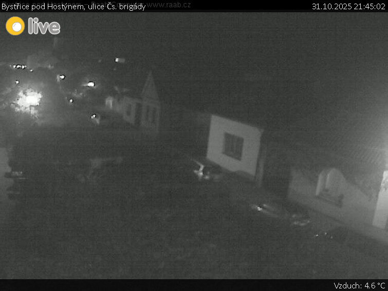 Město Bystřice pod Hostýnem - Bystřice pod Hostýnem, ulice Čs. brigády - 31.10.2025 v 21:45 Město Bystřice pod Hostýnem - Bystřice pod Hostýnem, ulice Čs. brigády - 31.10.2025 v 21:45