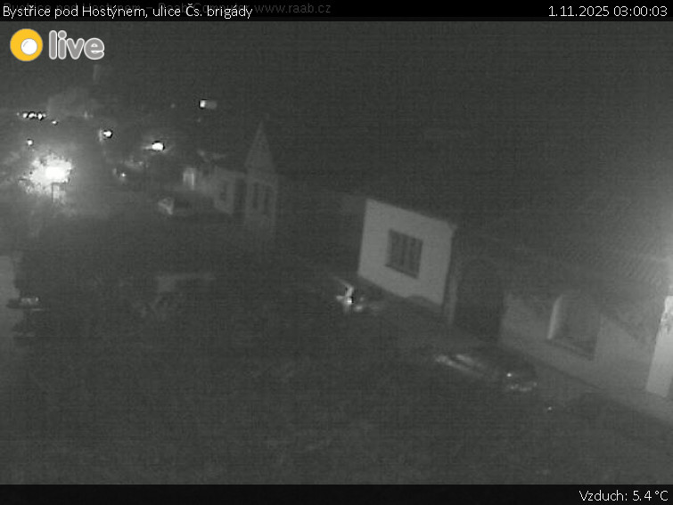 Město Bystřice pod Hostýnem - Bystřice pod Hostýnem, ulice Čs. brigády - 1.11.2025 v 03:00 Město Bystřice pod Hostýnem - Bystřice pod Hostýnem, ulice Čs. brigády - 1.11.2025 v 03:00