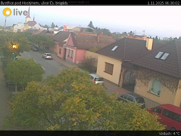 Město Bystřice pod Hostýnem - Bystřice pod Hostýnem, ulice Čs. brigády - 1.11.2025 v 06:30 Město Bystřice pod Hostýnem - Bystřice pod Hostýnem, ulice Čs. brigády - 1.11.2025 v 06:30