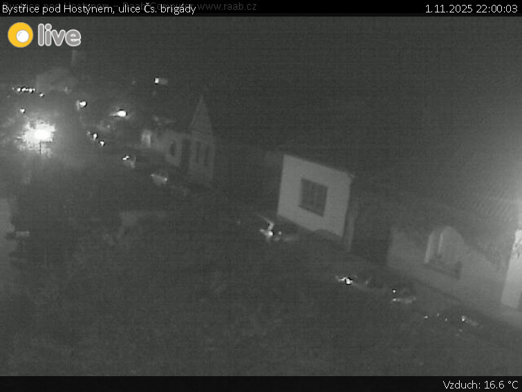 Město Bystřice pod Hostýnem - Bystřice pod Hostýnem, ulice Čs. brigády - 1.11.2025 v 22:00 Město Bystřice pod Hostýnem - Bystřice pod Hostýnem, ulice Čs. brigády - 1.11.2025 v 22:00