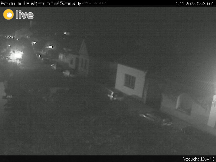 Město Bystřice pod Hostýnem - Bystřice pod Hostýnem, ulice Čs. brigády - 2.11.2025 v 05:30 Město Bystřice pod Hostýnem - Bystřice pod Hostýnem, ulice Čs. brigády - 2.11.2025 v 05:30