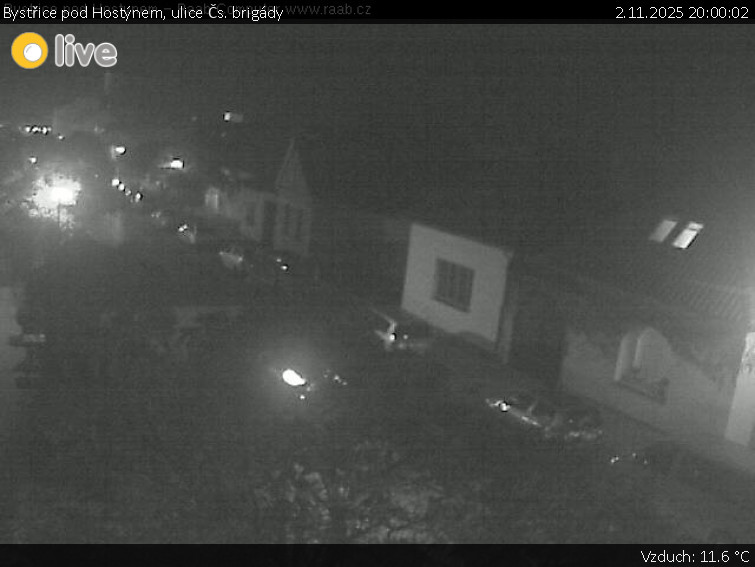 Město Bystřice pod Hostýnem - Bystřice pod Hostýnem, ulice Čs. brigády - 2.11.2025 v 20:00 Město Bystřice pod Hostýnem - Bystřice pod Hostýnem, ulice Čs. brigády - 2.11.2025 v 20:00