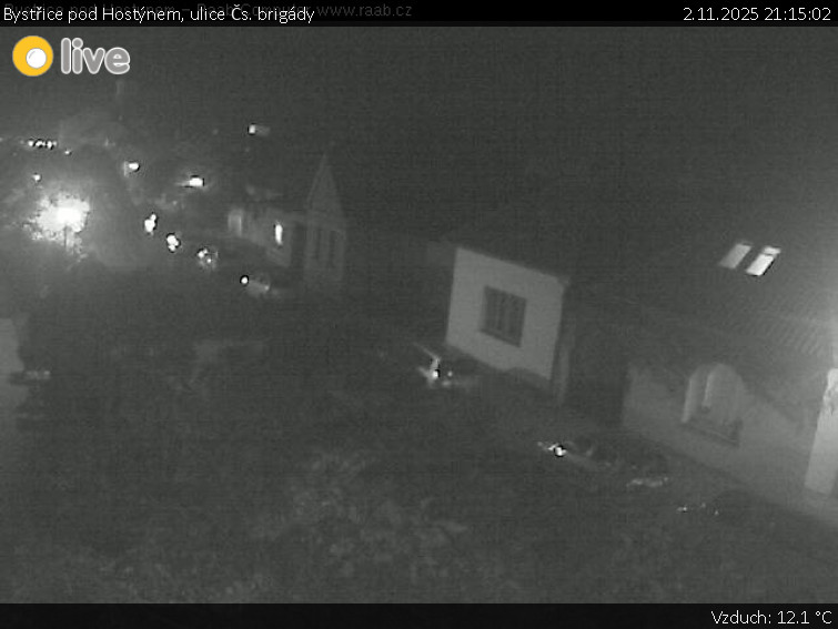 Město Bystřice pod Hostýnem - Bystřice pod Hostýnem, ulice Čs. brigády - 2.11.2025 v 21:15 Město Bystřice pod Hostýnem - Bystřice pod Hostýnem, ulice Čs. brigády - 2.11.2025 v 21:15
