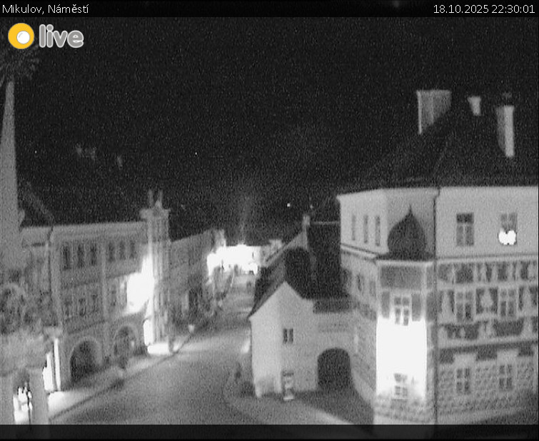 Město Mikulov - Mikulov, Náměstí - 18.10.2025 v 22:30 Město Mikulov - Mikulov, Náměstí - 18.10.2025 v 22:30