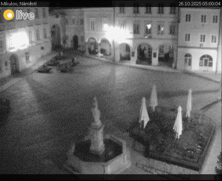 Město Mikulov - Mikulov, Náměstí - 26.10.2025 v 05:00 Město Mikulov - Mikulov, Náměstí - 26.10.2025 v 05:00