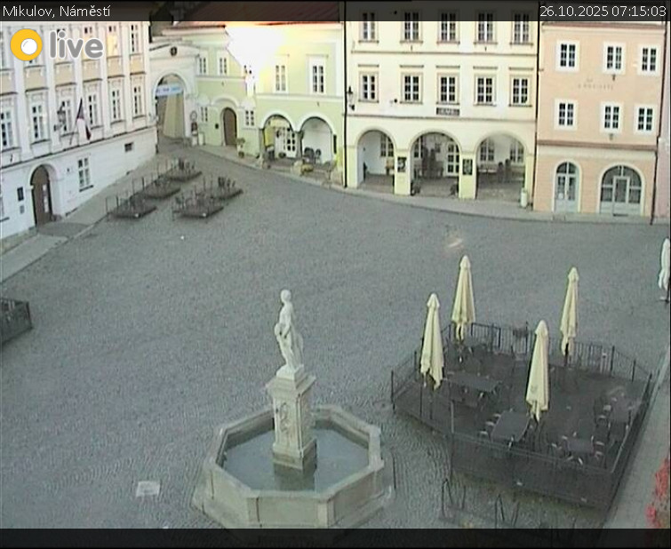 Město Mikulov - Mikulov, Náměstí - 26.10.2025 v 07:15 Město Mikulov - Mikulov, Náměstí - 26.10.2025 v 07:15