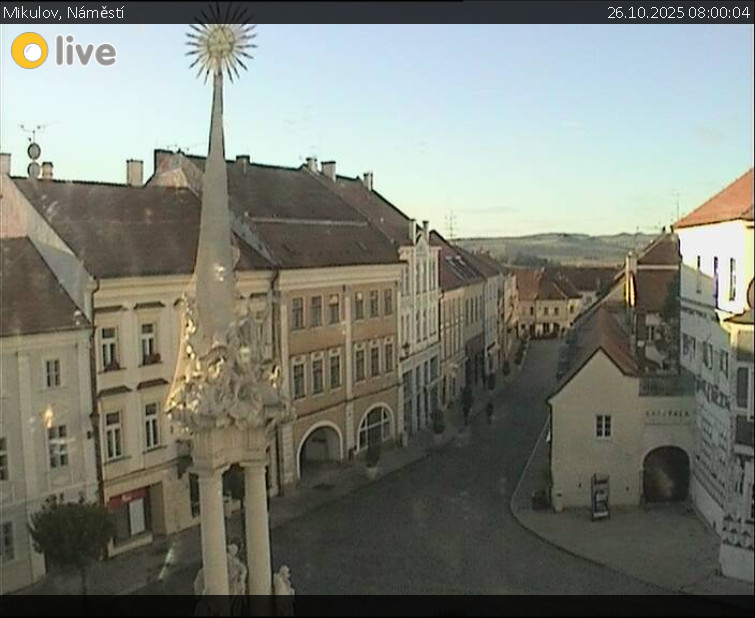 Město Mikulov - Mikulov, Náměstí - 26.10.2025 v 08:00 Město Mikulov - Mikulov, Náměstí - 26.10.2025 v 08:00