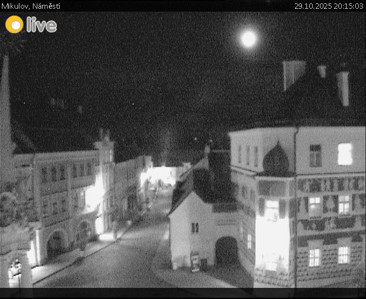 Město Mikulov - Mikulov, Náměstí - 29.10.2025 v 20:15 Město Mikulov - Mikulov, Náměstí - 29.10.2025 v 20:15