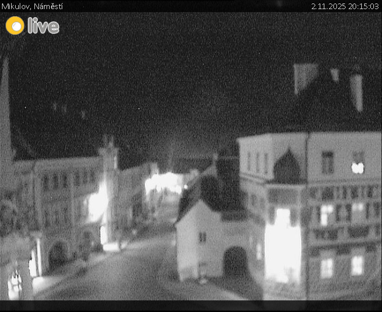 Město Mikulov - Mikulov, Náměstí - 2.11.2025 v 20:15 Město Mikulov - Mikulov, Náměstí - 2.11.2025 v 20:15